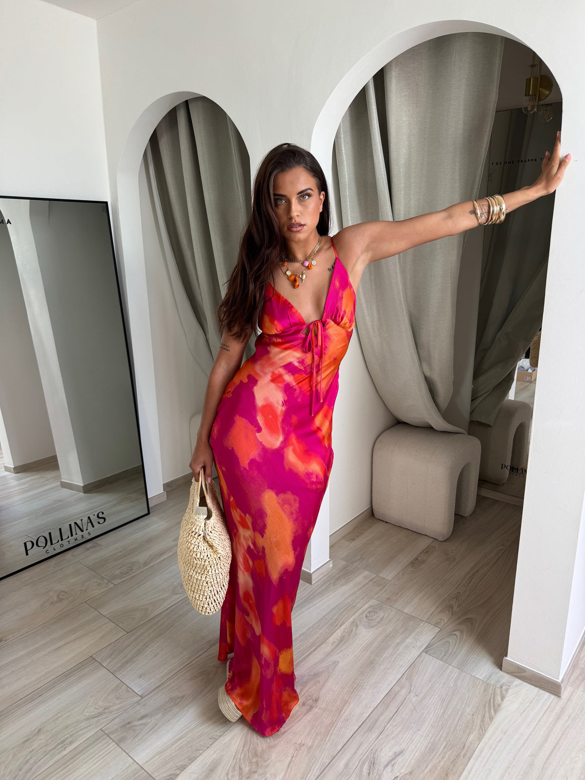 Abito lungo Ibiza corallo – foto 11
