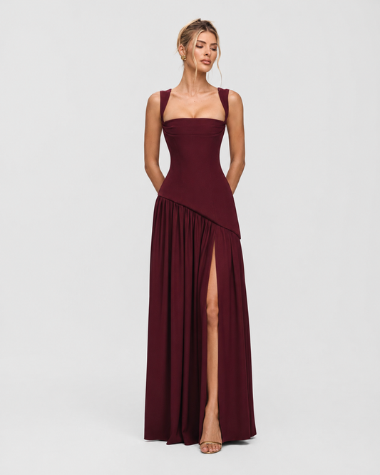 Abito lungo con corsetto e pashmina – vista 2
