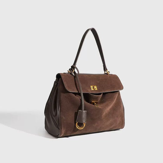 Borsa Aurelia in pelle e camoscio – foto 2
