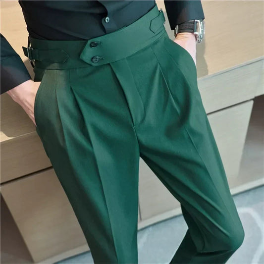 Pantaloni Lorenzo verdi – vista frontale