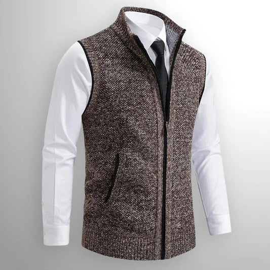Gilet Samuel marrone – vista frontale