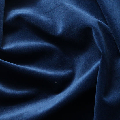 Vestito mini in velluto blu notte – dettaglio del tessuto