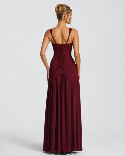 Abito lungo con corsetto e pashmina – vista 10