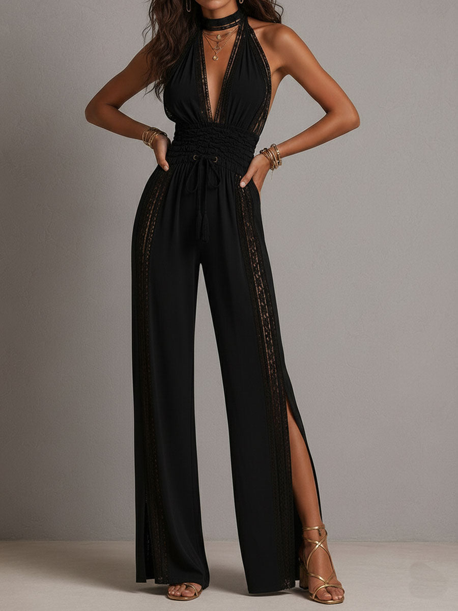 Tuta halter con pizzo – vista 12