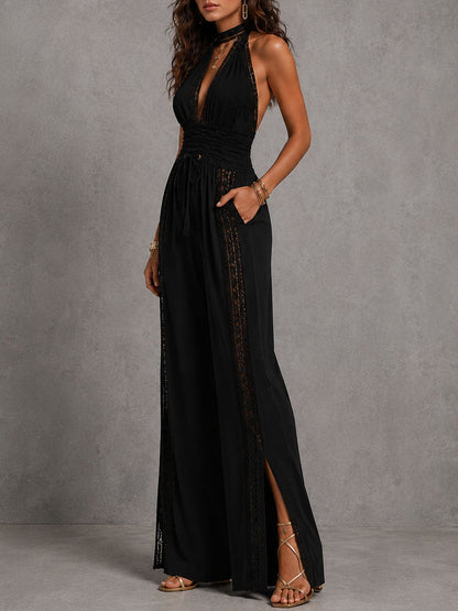 Tuta halter con pizzo – vista 9