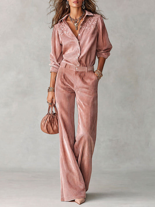 Completo boho rosa – vista frontale