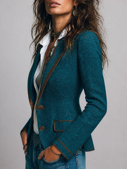 Blazer in tweed spigato – vista 6
