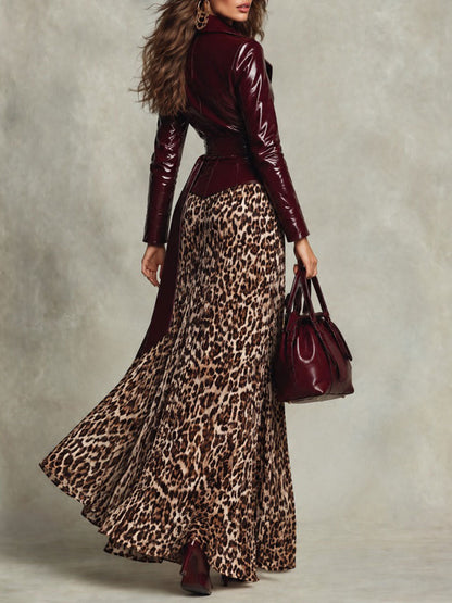 Giacca a portafoglio bordeaux – look completo