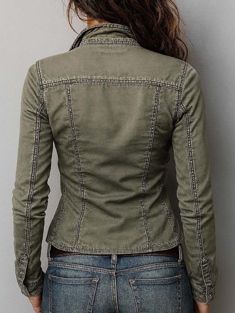 Top western utility verde slavato – vista 4