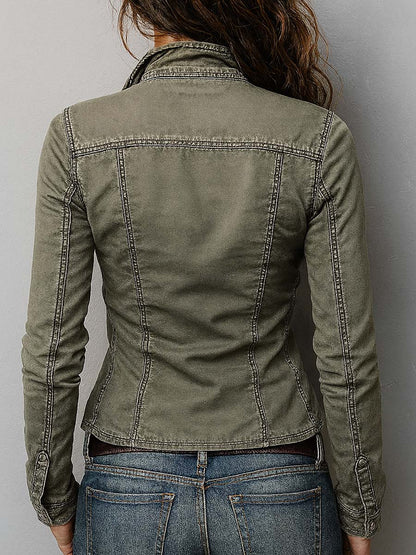 Top western utility verde slavato – vista 4