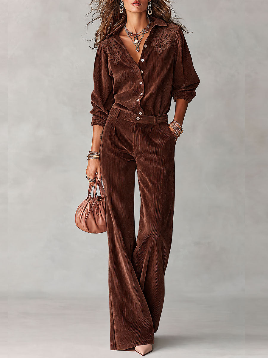 Completo boho marrone – vista frontale