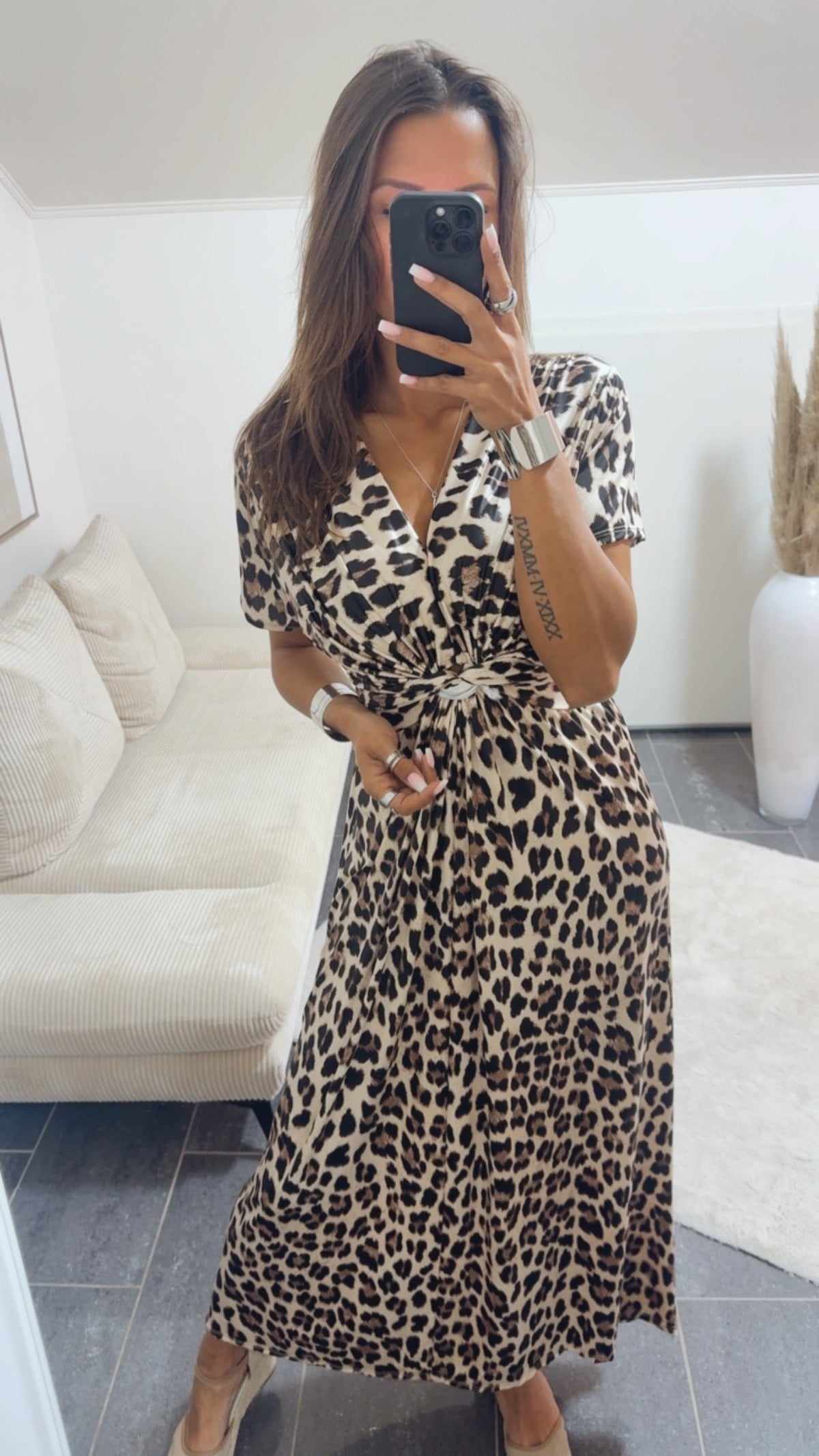 Abito maxi Savannah animalier – foto 4