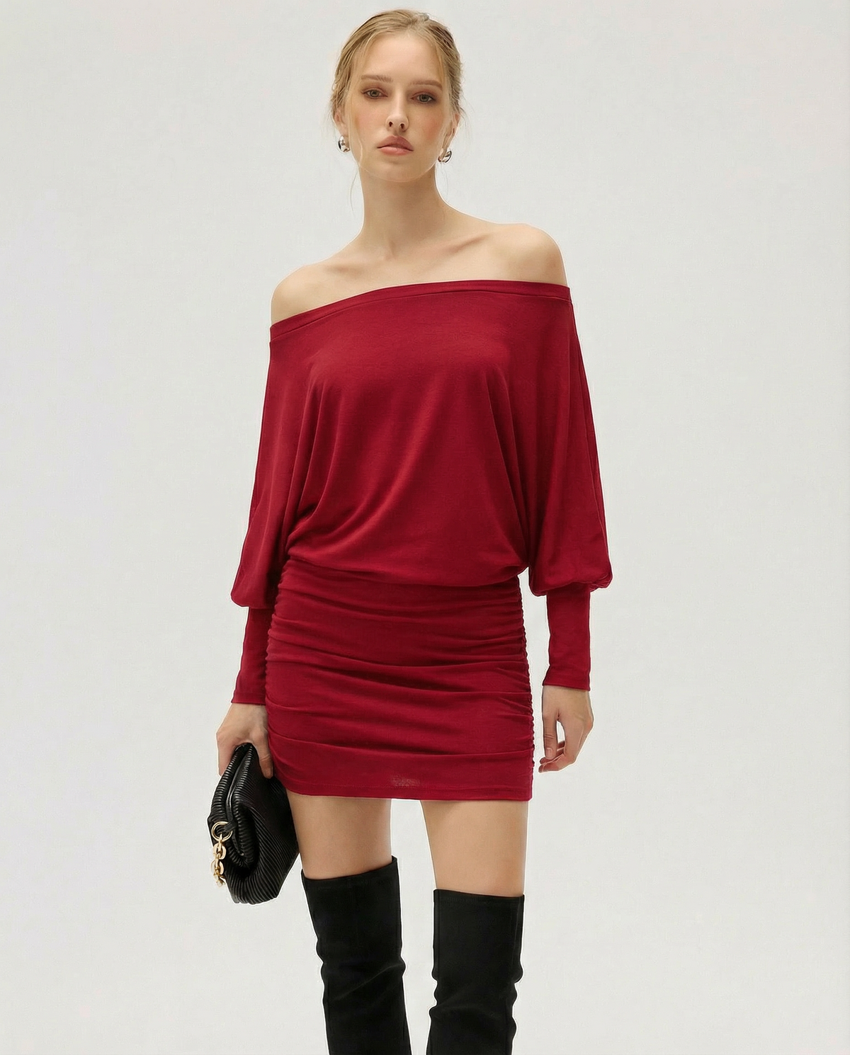 Mini abito Sola rosso – vista frontale