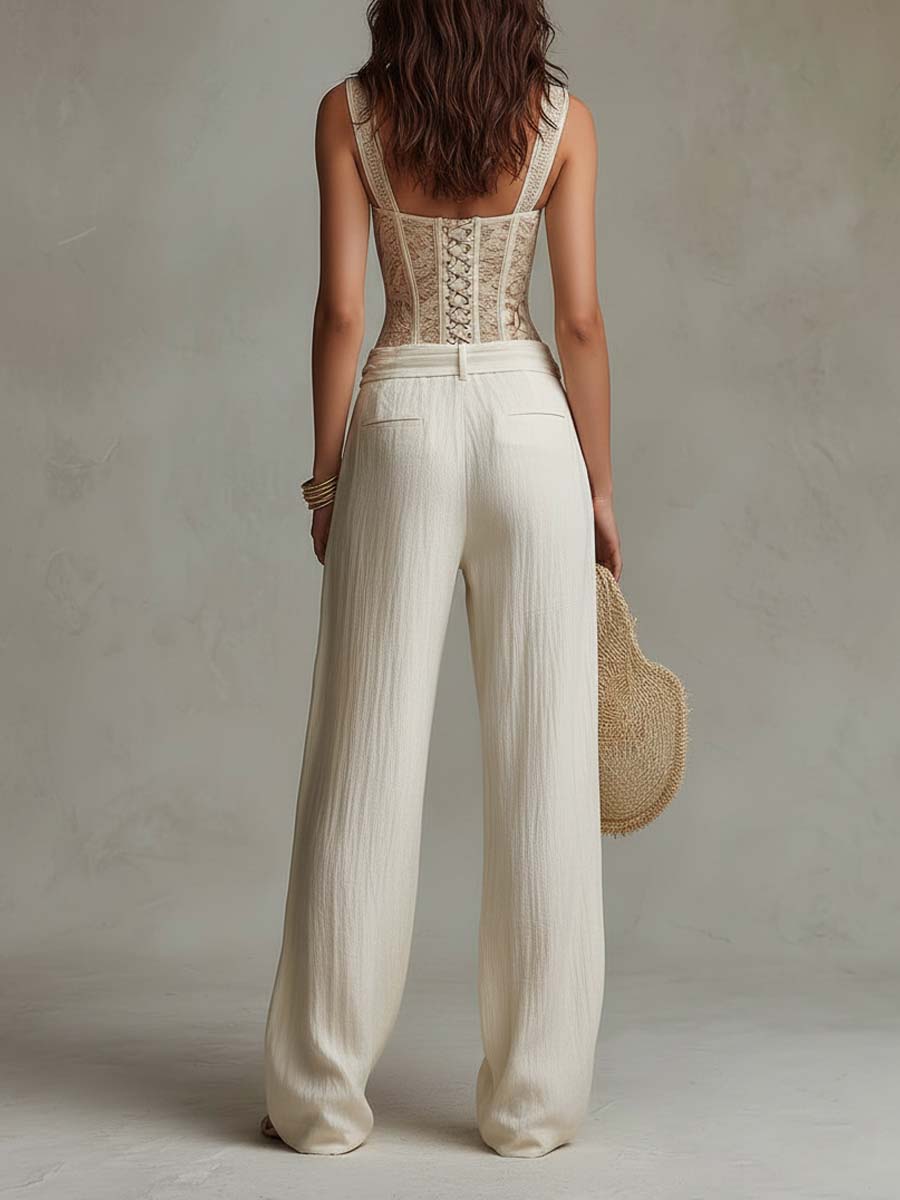 Coordinato boho avorio in pizzo – dettaglio