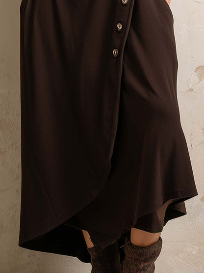 Vestito midi boho marrone – dettaglio 6
