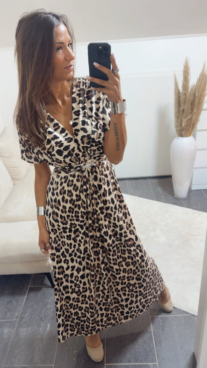 Abito maxi Savannah animalier – foto 3