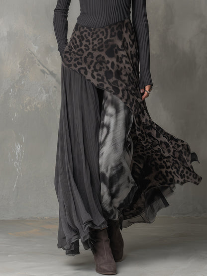 Vestito lungo grigio boho – dettaglio 4