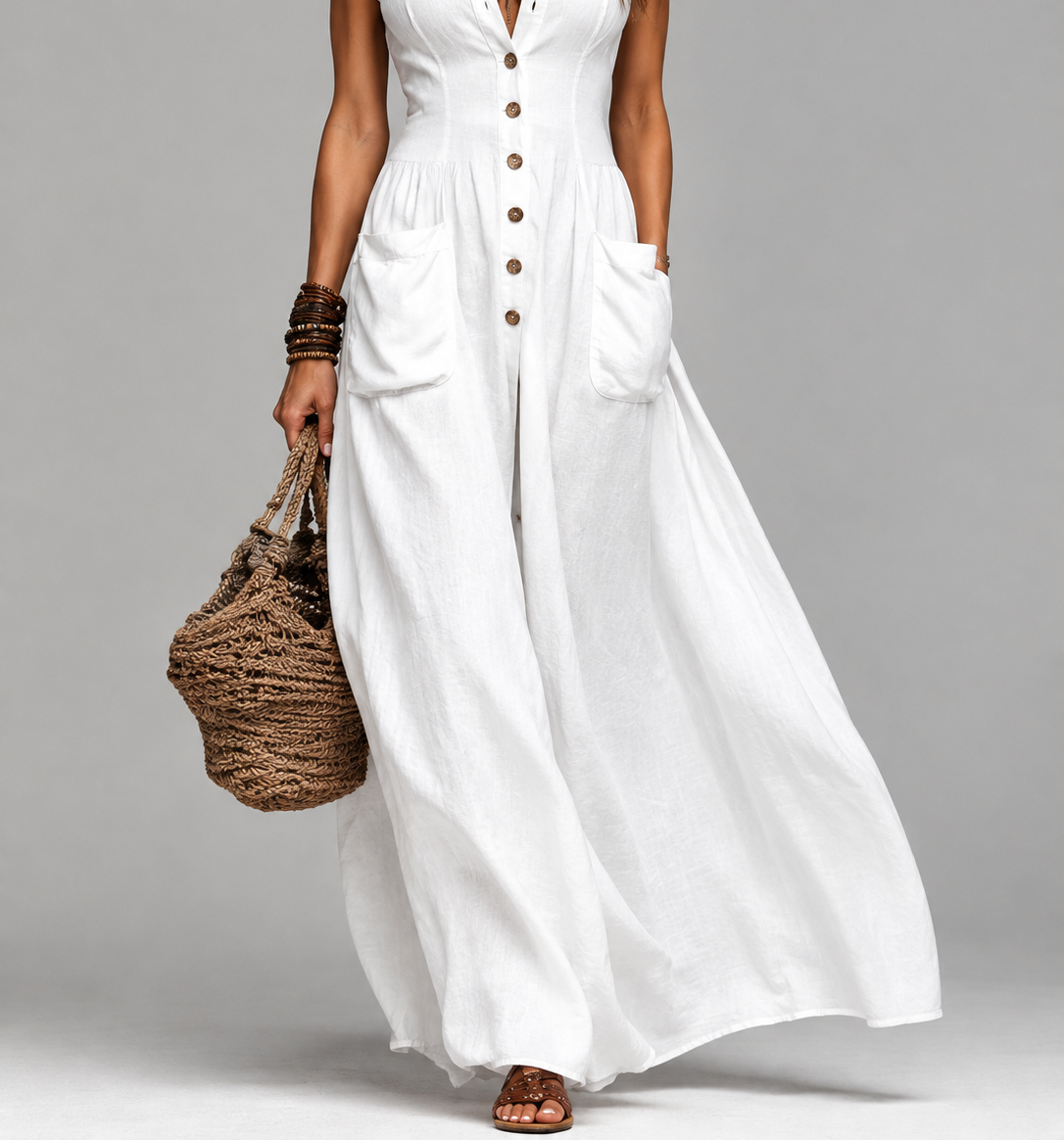 Vestito lungo Valeria – vista posteriore