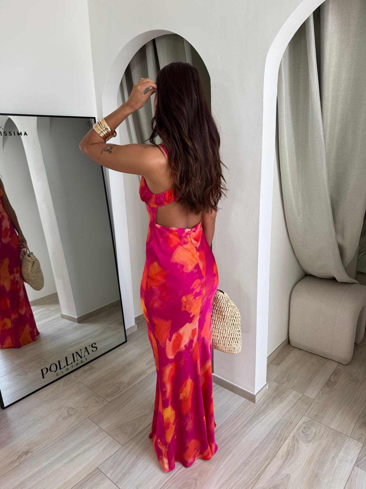 Abito lungo Ibiza corallo – foto 2