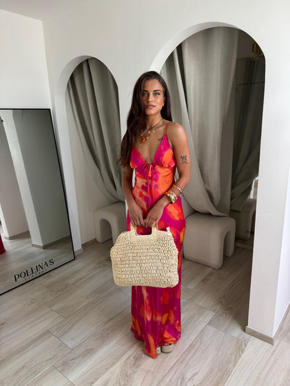 Abito lungo Ibiza corallo – foto 9