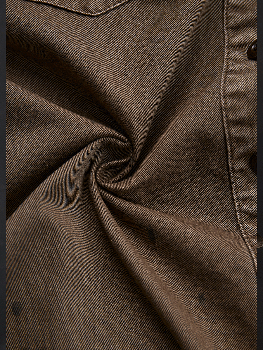 Camicia western taupe lavata vintage – look completo