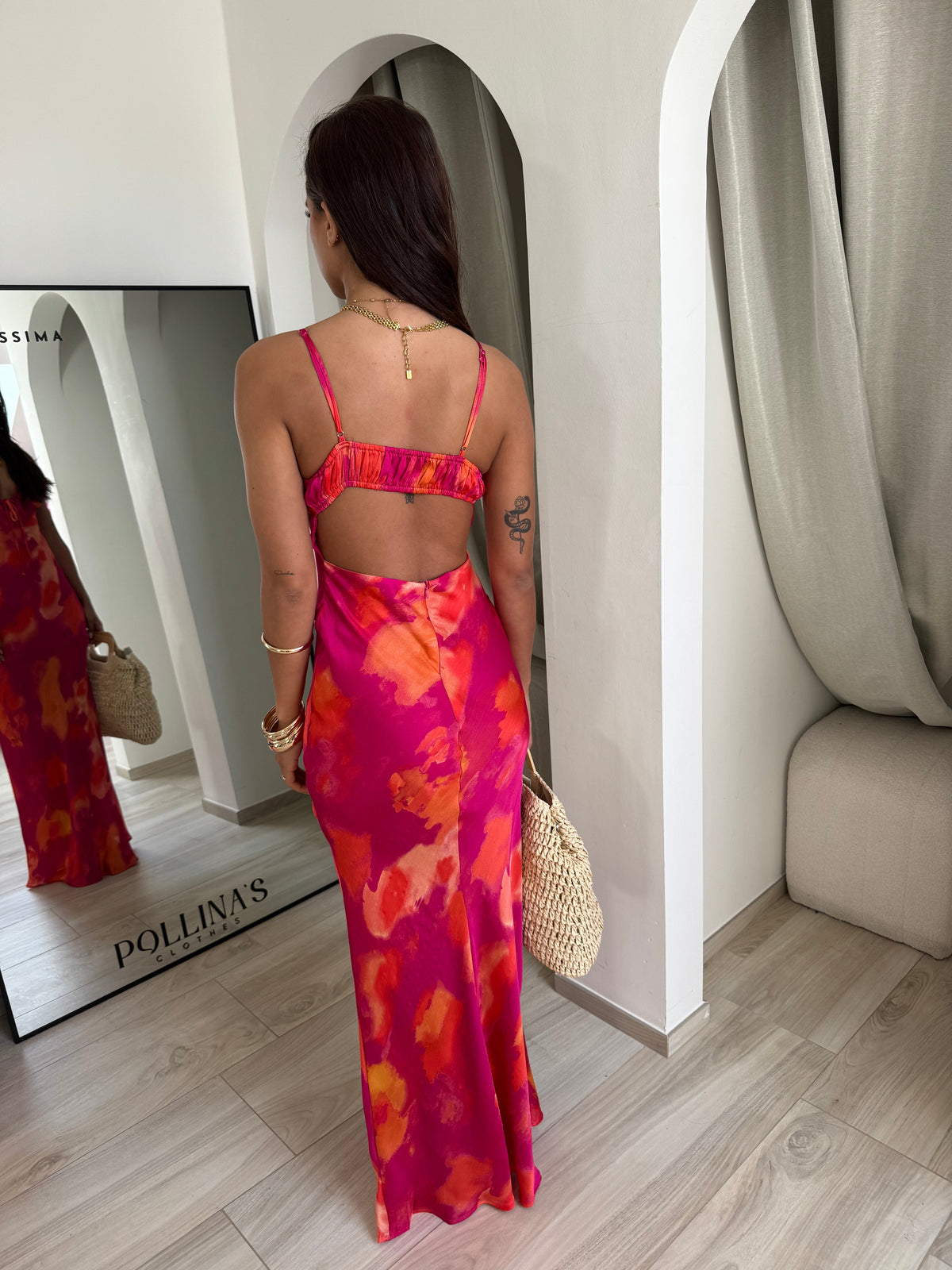 Abito lungo Ibiza corallo – foto 8