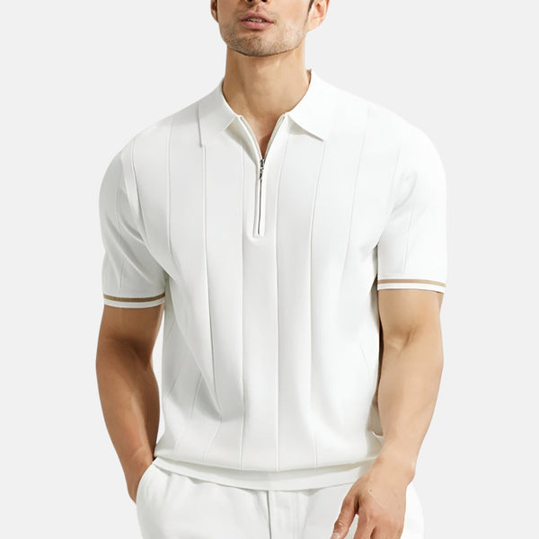 Edgar – Polo a maniche corte con zip