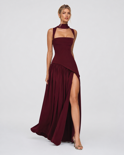 Abito lungo con corsetto e pashmina – vista 9