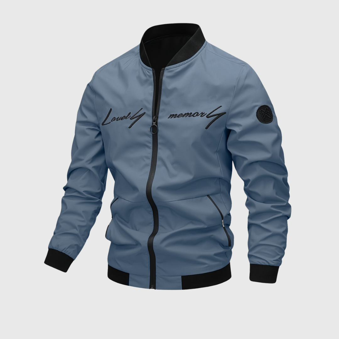 Bomber Hilario blu – vista frontale