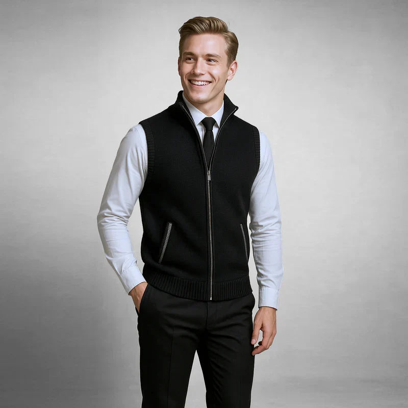 Gilet Samuel nero – dettaglio