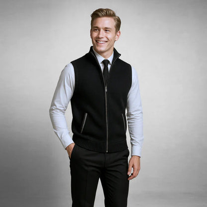 Gilet Samuel nero – dettaglio