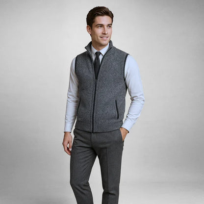 Gilet Samuel grigio – dettaglio