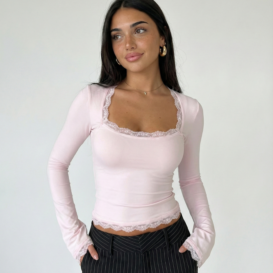 Top Aria Lace Trim – foto 4