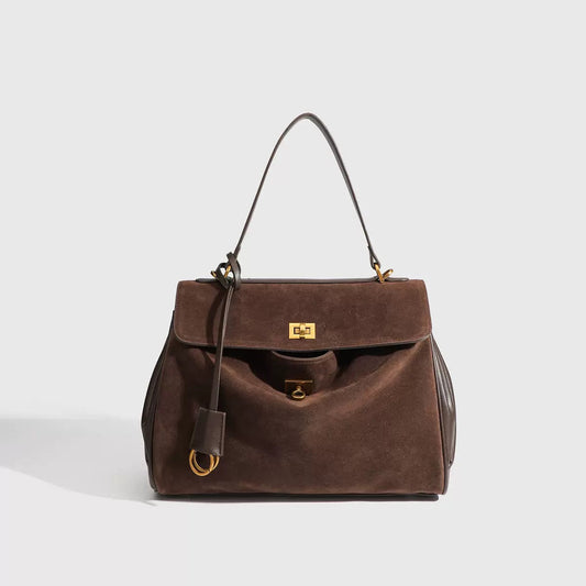 Borsa Aurelia in pelle e camoscio – foto 1