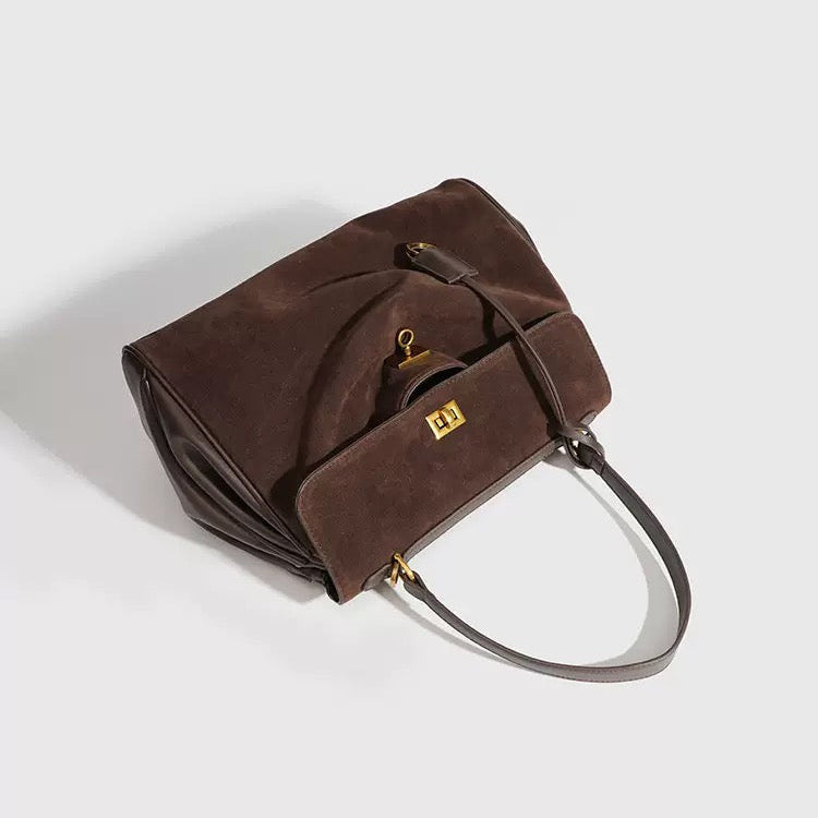 Borsa Aurelia in pelle e camoscio – foto 3