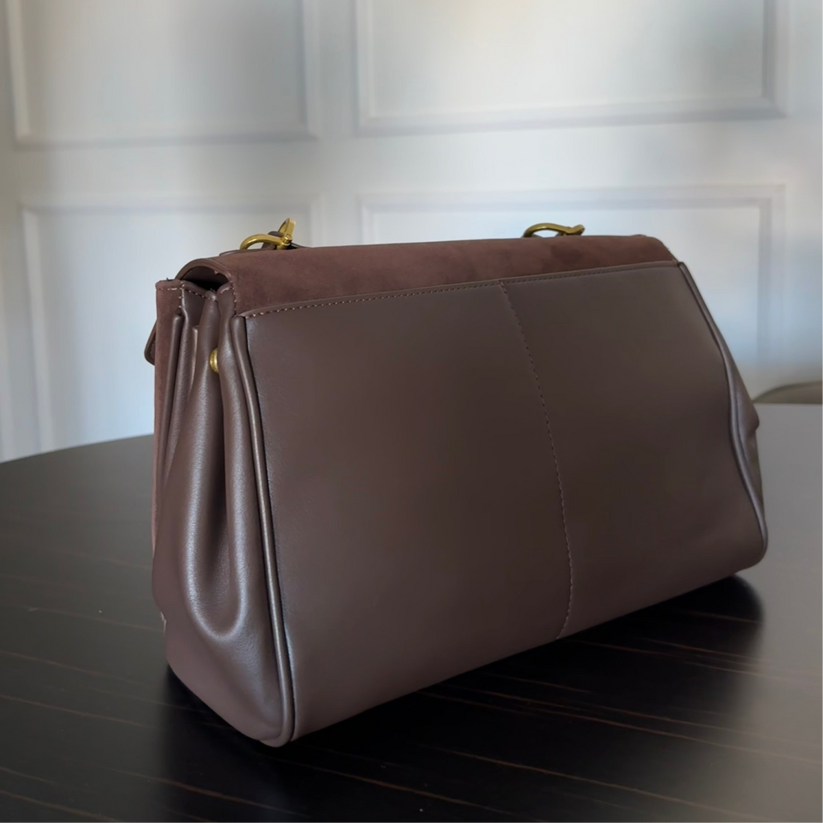 Borsa Aurelia in pelle e camoscio – foto 4