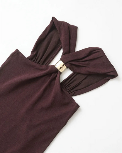 Top Aria Mocha Halter – foto 7
