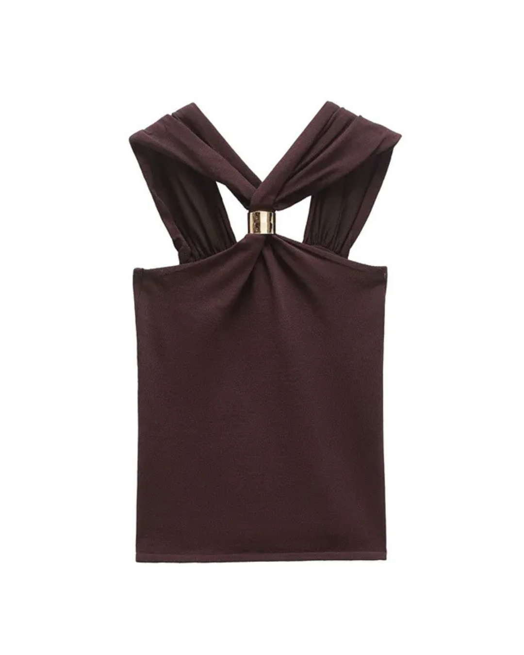 Top Aria Mocha Halter – foto 4