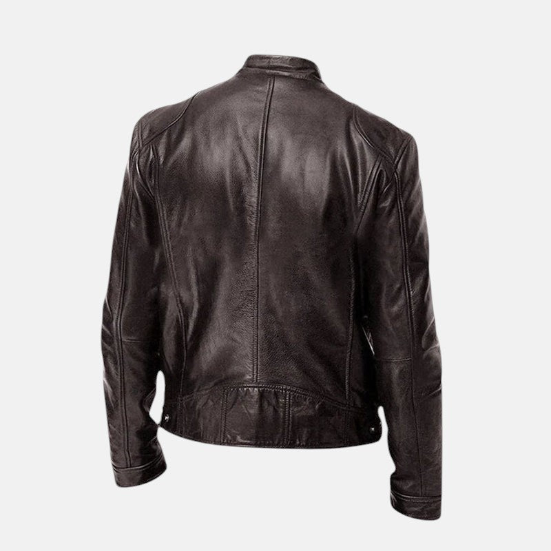 Giacca in pelle Hernando – dettaglio di stile