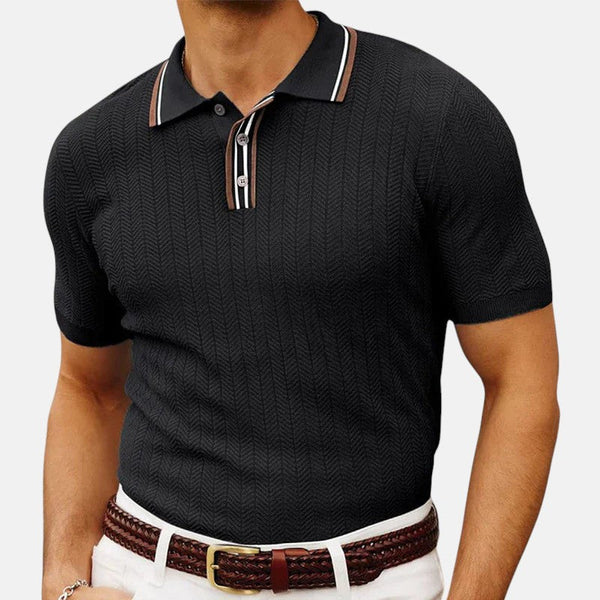 Raúl – Polo con colletto a righe