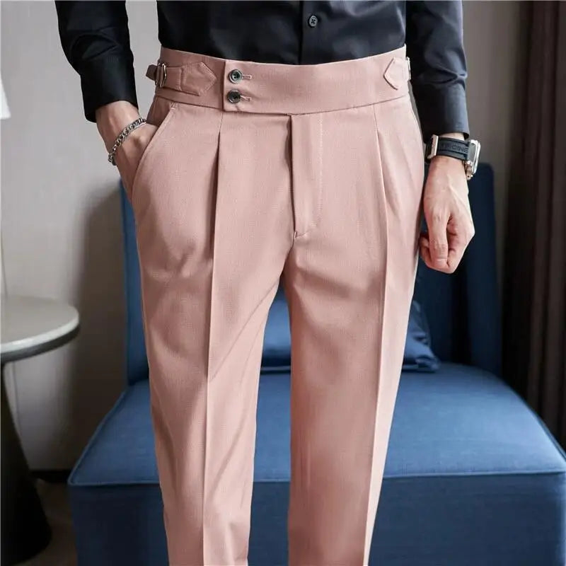 Pantaloni Lorenzo rosa – vista frontale