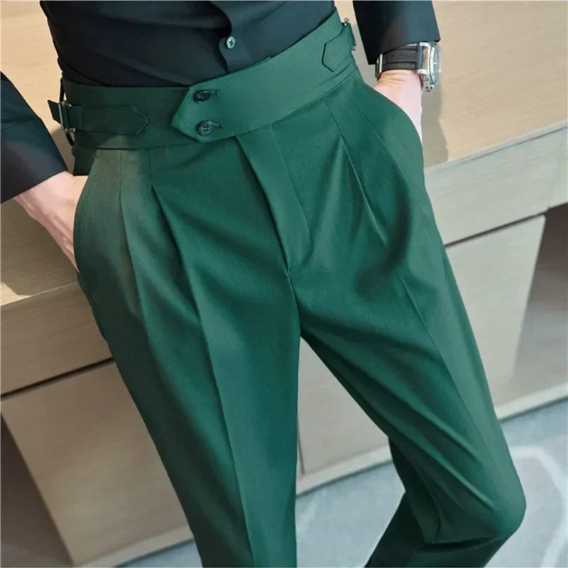 Pantaloni Lorenzo verdi – vista frontale