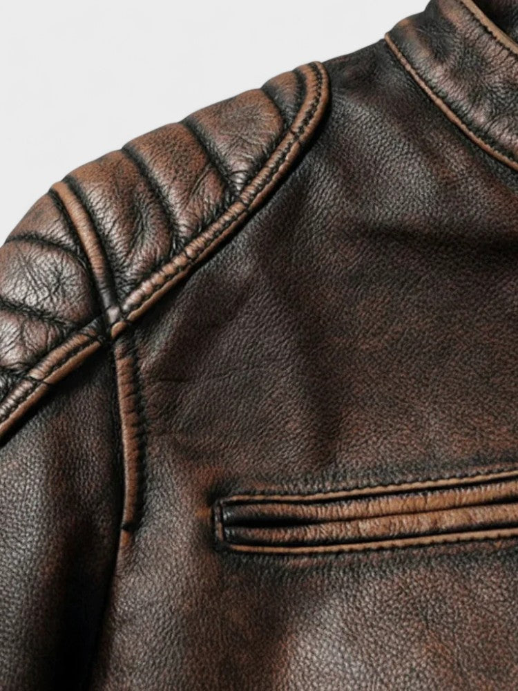 Giacca in pelle Javier – look completo