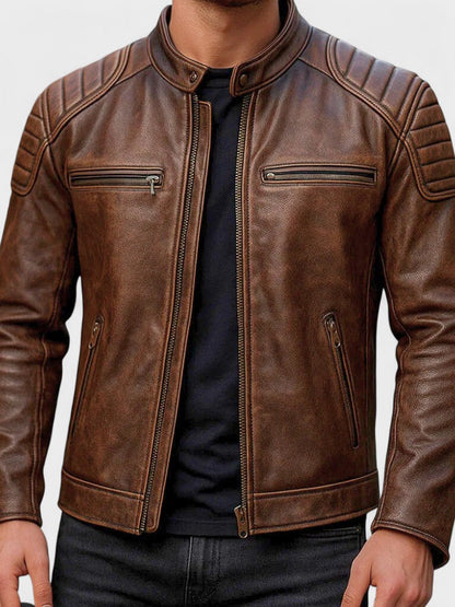 Giacca in pelle Javier – look completo