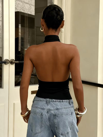Top halter satinato – vista 7