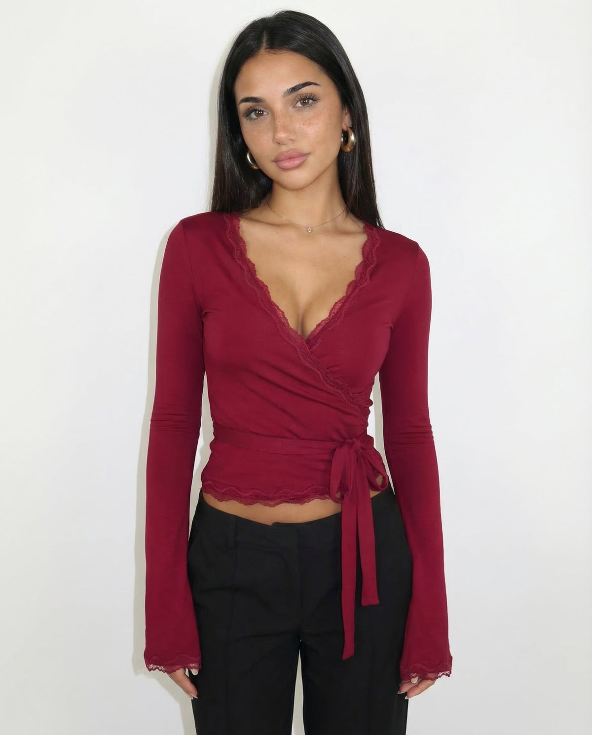 Top Aria Lace Wrap – foto 1