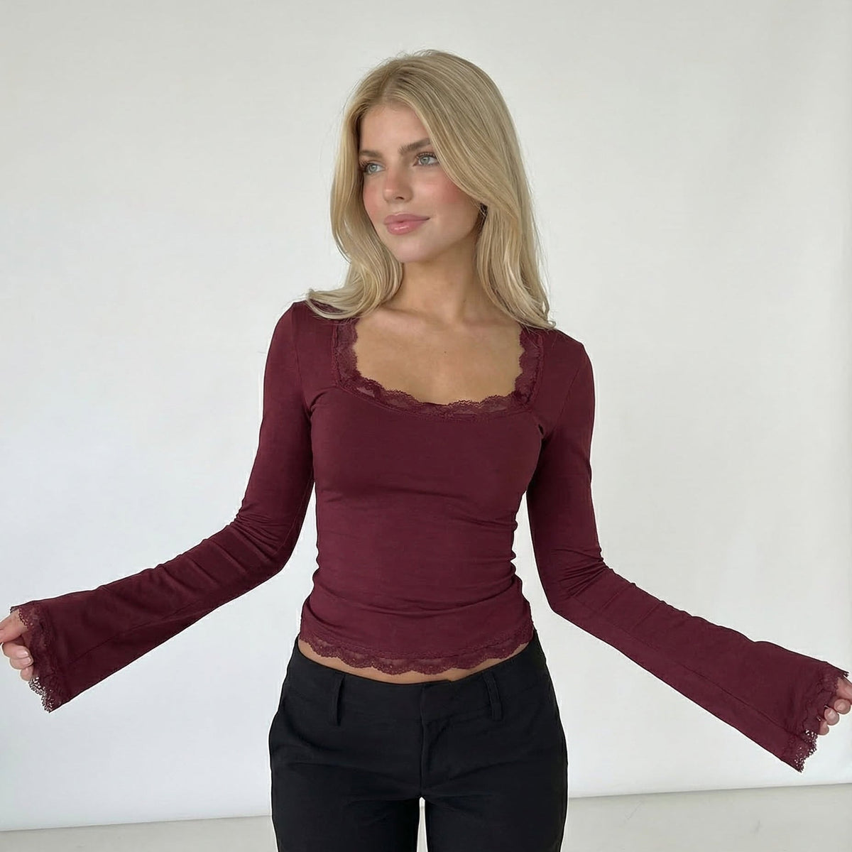Top Aria Lace Trim – foto 5