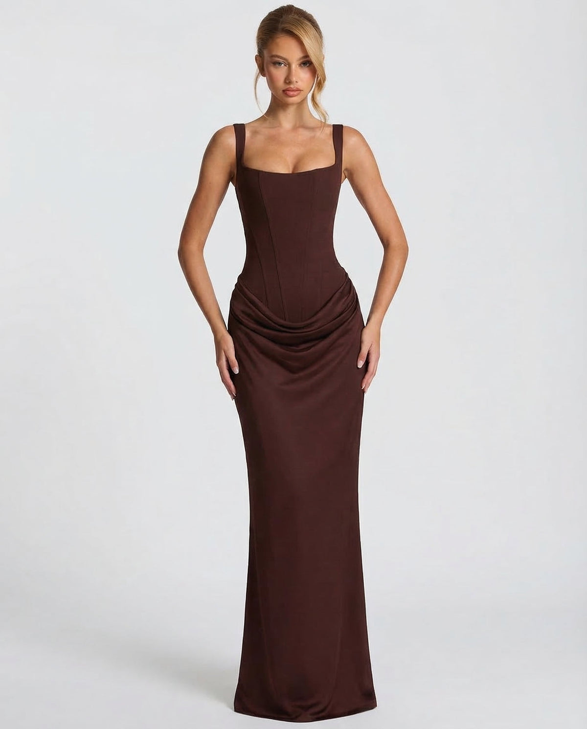 Abito maxi corsetto – foto 11