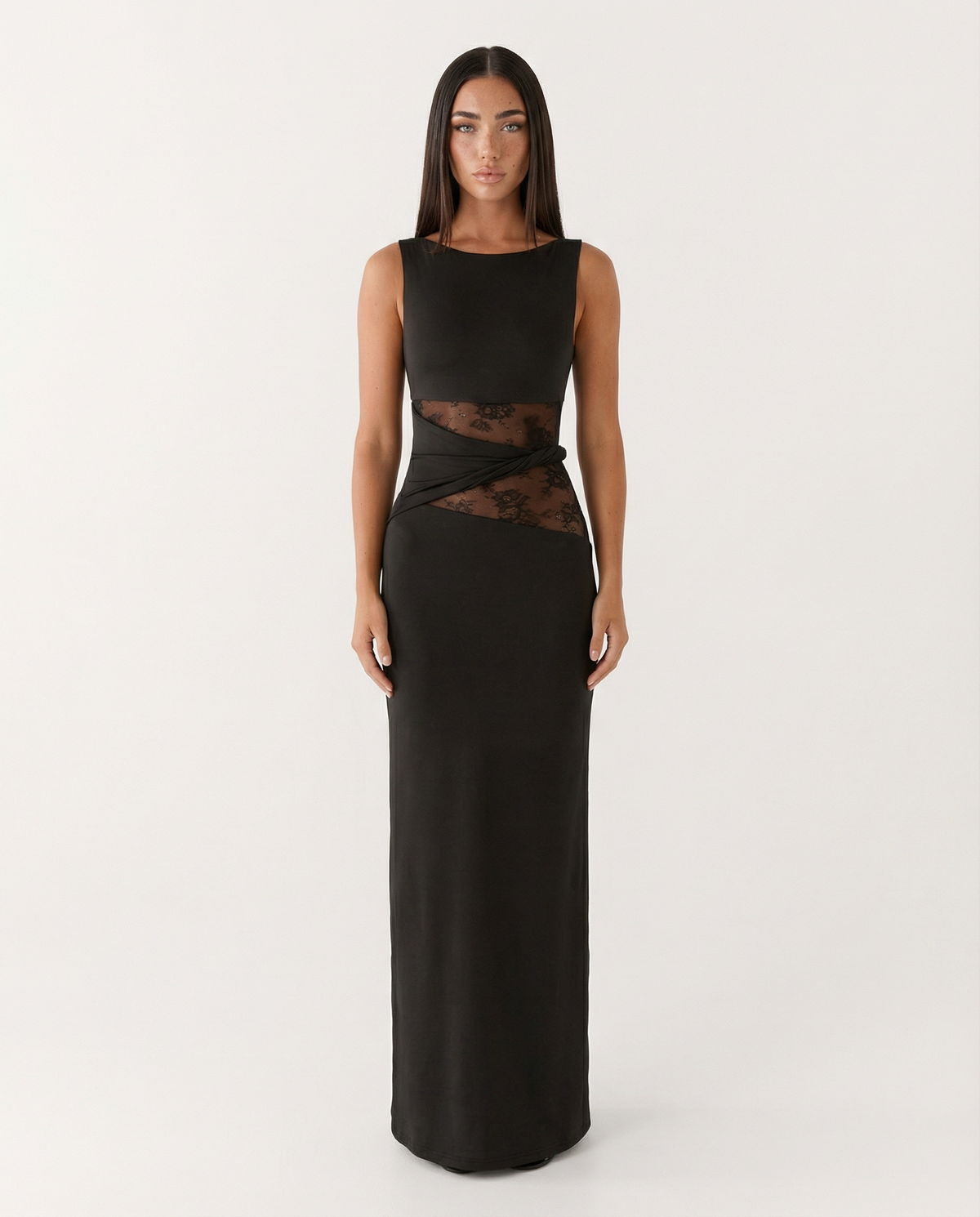 Abito lungo Lace Illusion – vista 1