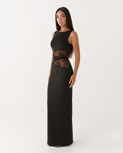 Abito lungo Lace Illusion – vista 3